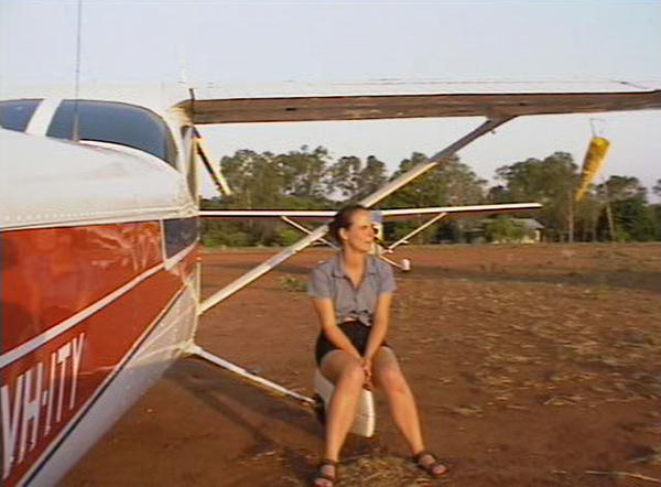 Photo of Monika Petrillo Sitting with Plane