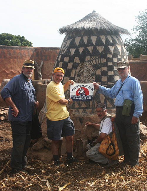 Photo of Jim Dorsey, Pierre Odier, Alan Feldstein, and Michael Gwaltney Spreading Ralph's Ashes