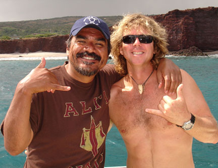 Photo of Captain Woody and George Lopez