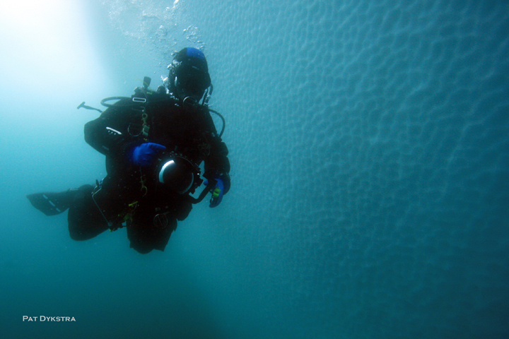 Photo of Kevin Lee Antarctic Diving Near Iceberg