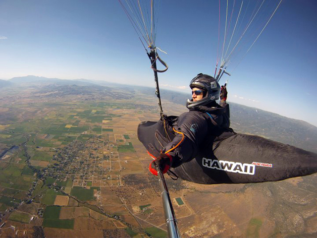photo of self-portrait of Aaron Price at the end of an 120km cross country race in Southern Utah