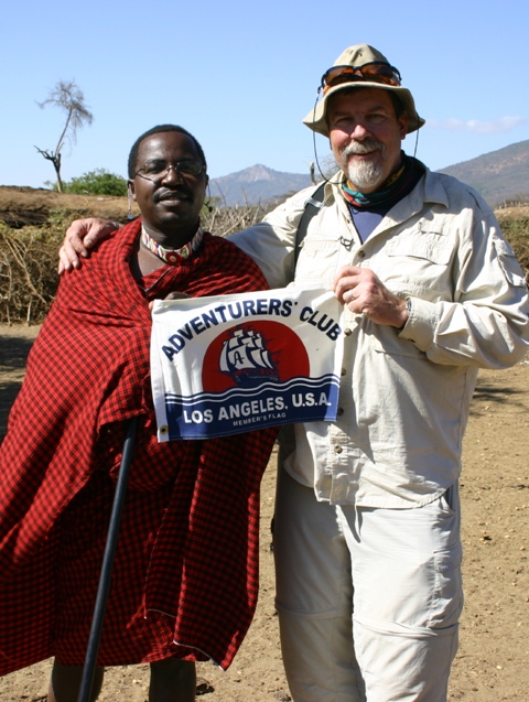 James Dorsey with Moses Pulei