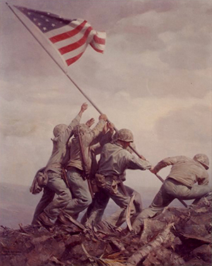 Painting of Iwo Jima