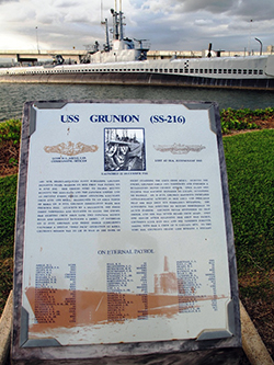 Grunion Plaque, Pearl Harbor 2010