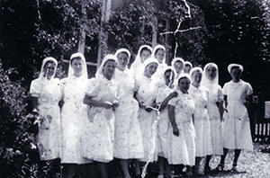 First Row on Right: Marthe Cohn & Odile, Who Puts Her Hand on Marthe’s Shoulder