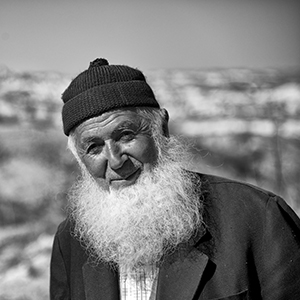Portrait of Man with Long White Beard in B&W - Goreme, Turkey - ©2014 Ralph Velasco