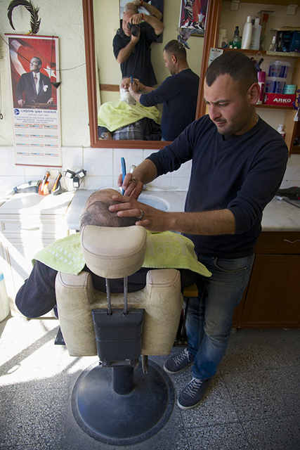 Self Portrait at the Barber Shop - Kusadasi, Turkey - © 2014 Ralph Velasco