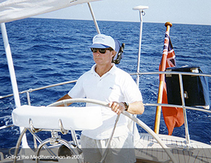 Robert Owens Sailing the Mediterranean in 2001