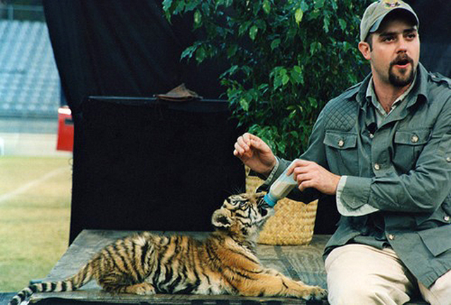 Mark Fowler with Tiger