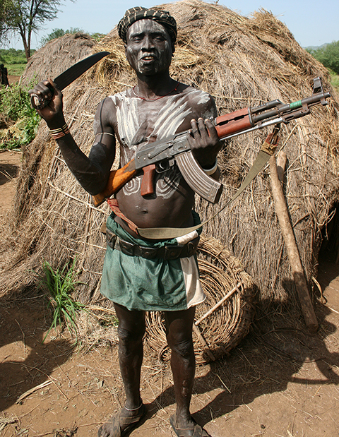 Mursi Gunman, Ethiopia